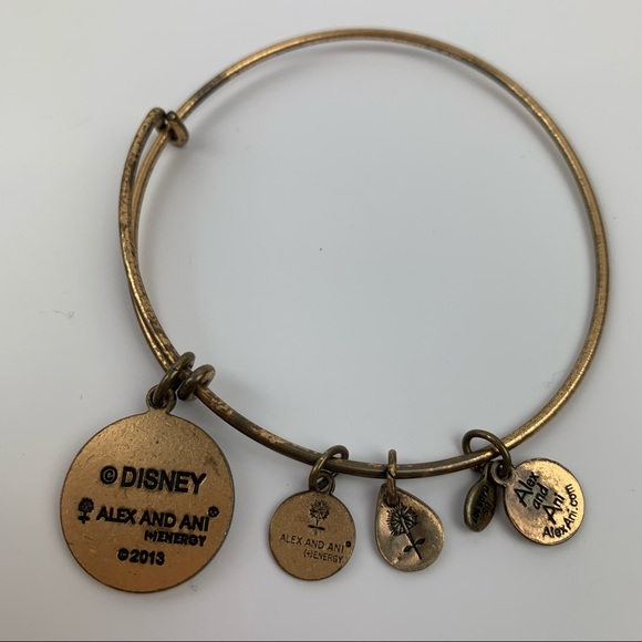 Alex and Ani Walt Disney World Bracelet Cinderella’s Castle Gold Bangle - Picture 4 of 11